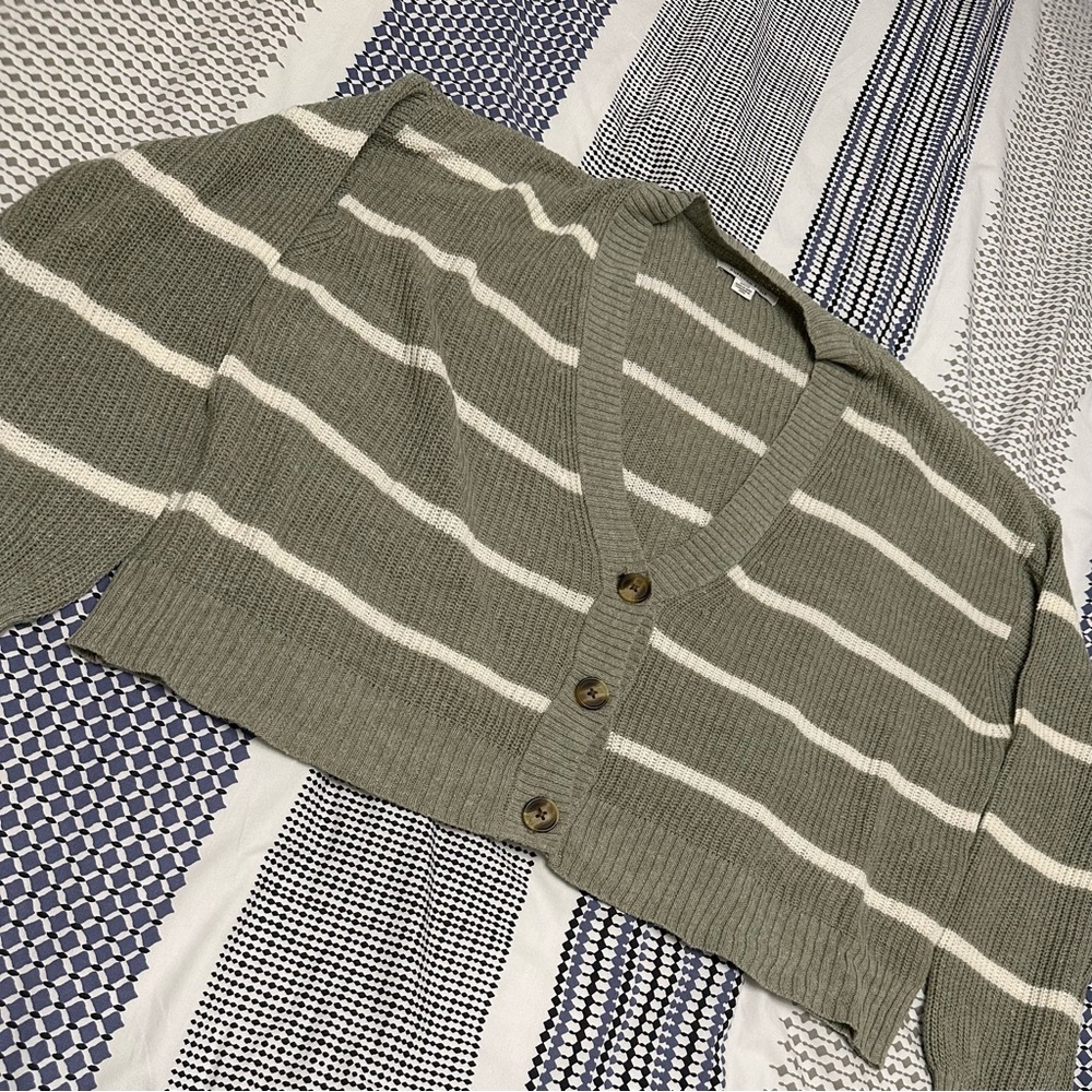 American Eagle Striped Cardigan